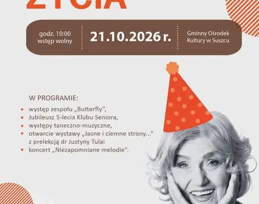 SENSoralia ŻYCIA w Suszcu – wyjątkowe spotkanie dla seniorów i 5-lecie Klubu Seniora