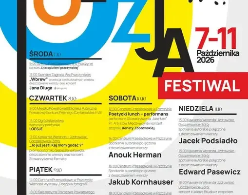 IV Festiwal Deszczowa Poezja startuje w Pszczynie i Goczałkowicach-Zdroju