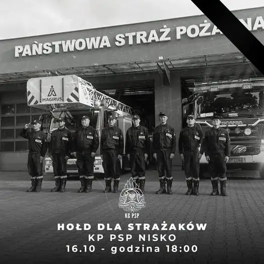 Hołd dla strażaków z Niska. Sygnały świetlno-dźwiękowe o 18:00 w całym kraju