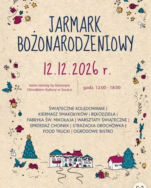 Jarmark Bożonarodzeniowy w Suszcu: rusza nabór wystawców