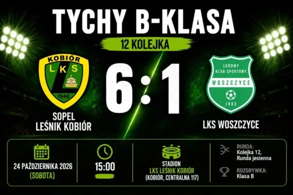 LKS Woszczyce rozgromił rywala. Setlak z dubletem, pewne zwycięstwo seniorów