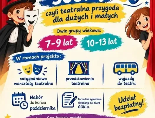 Teatralna przygoda dla dzieci z powiatu pszczyńskiego – trwa nabór
