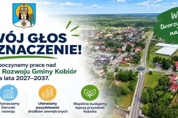 Kobiór pyta mieszkańców o kierunek rozwoju na lata 2027–2037